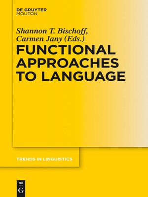cover image of Functional Approaches to Language